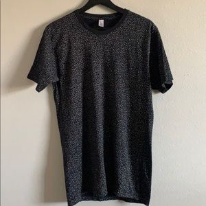 American Apparel Black and White speckle T-shirt
